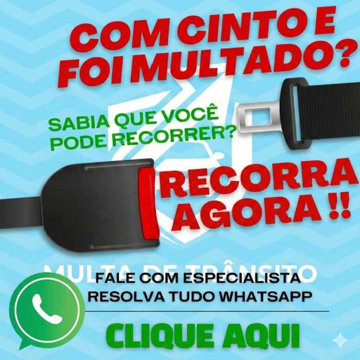 Multa por falta de cinto de segurança: orientação jurídica especializada